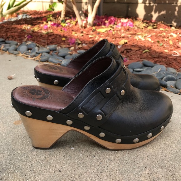 Lucky Brand Shoes - [Lucky Brand] Mali Leather Wooden Clogs